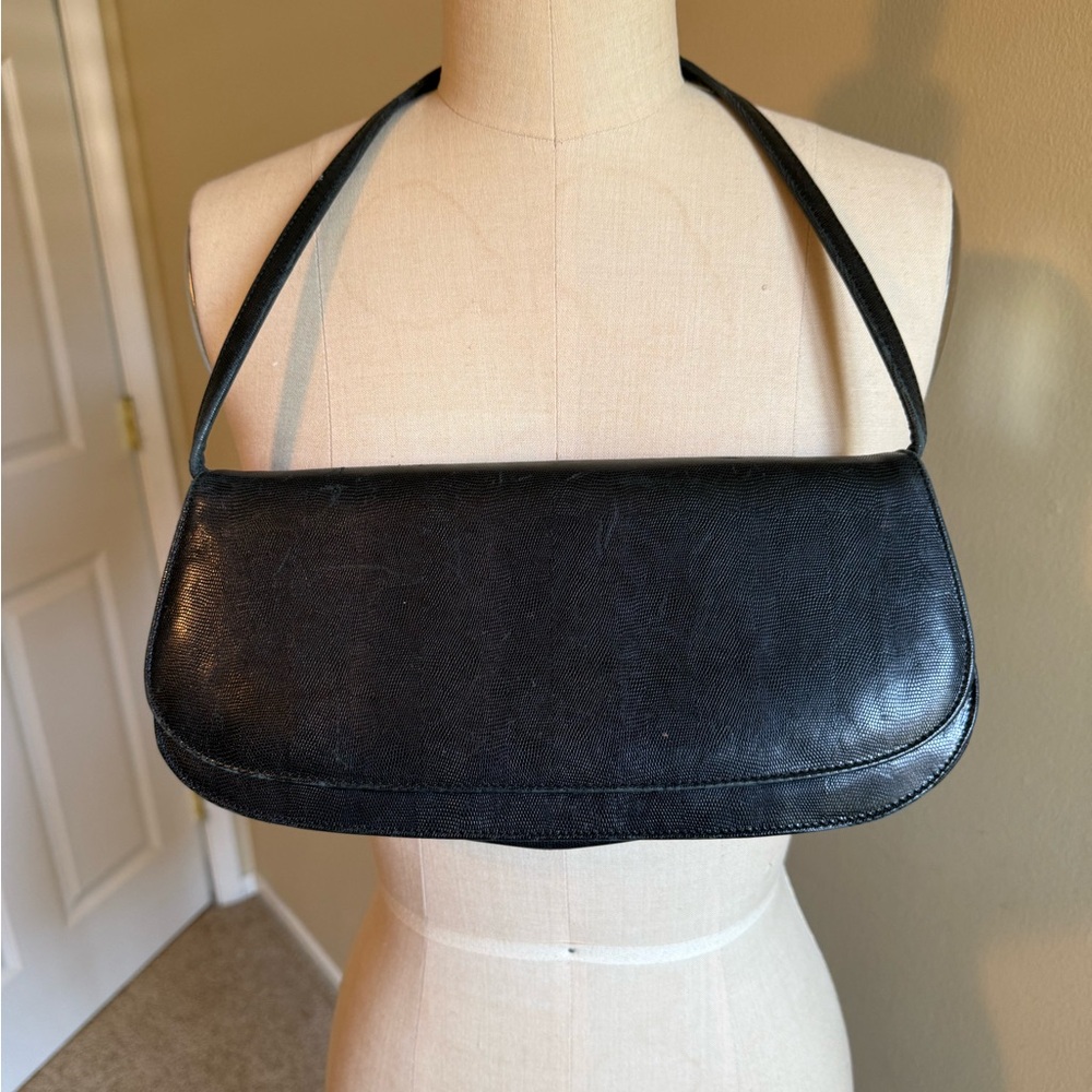 Minimalist Black Shoulder Bag